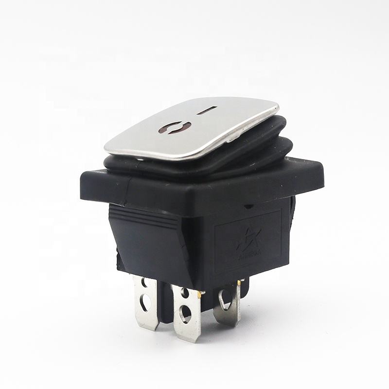 Vippbrytare 6a 250v Röd LED